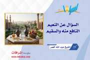السؤال عن النعيم النافع منه والسقيم